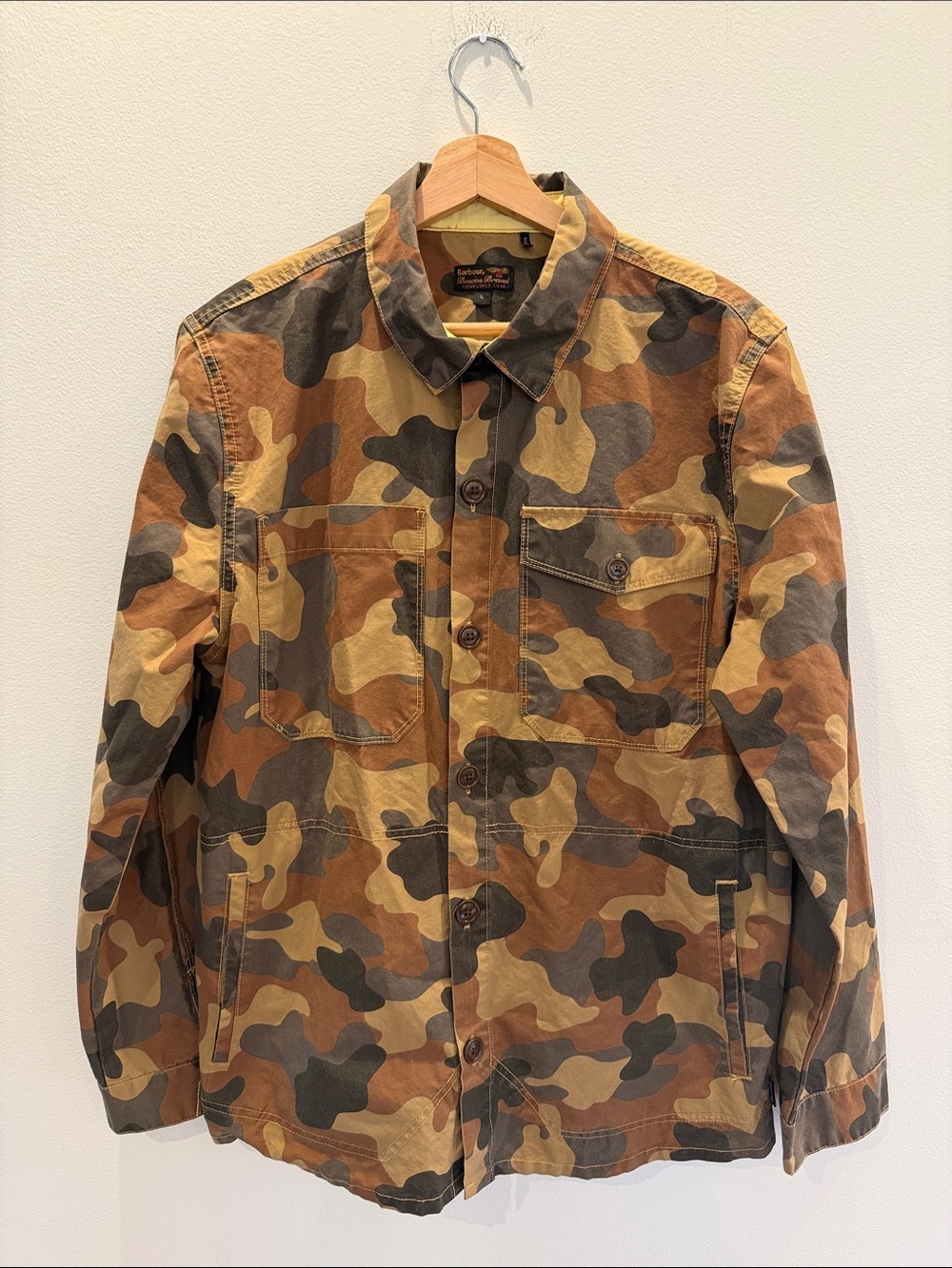 Barbour Camo Field Jacket - Brown Multi - Picture 2 of 11